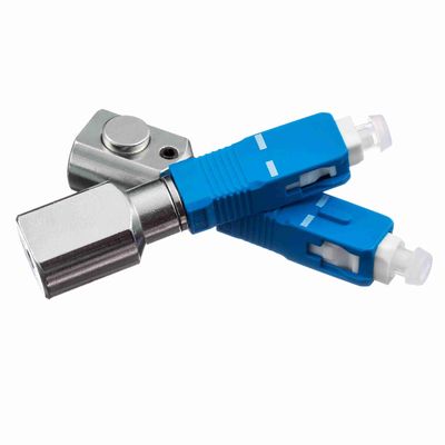 Materiale metallico UPC Polish SC Connector Adapter in fibra ottica con facile installazione per rete FTTH