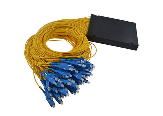 1x64 ABS Box Type PLC Fiber Optic Splitter con connettore SC per reti a modalità singola