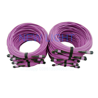 OM4 12 Core MPO MTP Cable con lunghezza personalizzabile per data center ad alta densità