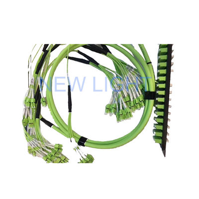 12 Core Female MPO to LC Fanout Fiber Optic Patch Cord con cavo MPO MTP di 3,0 mm di diametro