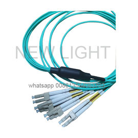 Cavo della toppa del cavo/OM3 OM4 40G 100G Mpo del ramo MPO MTP di LC Uniboot