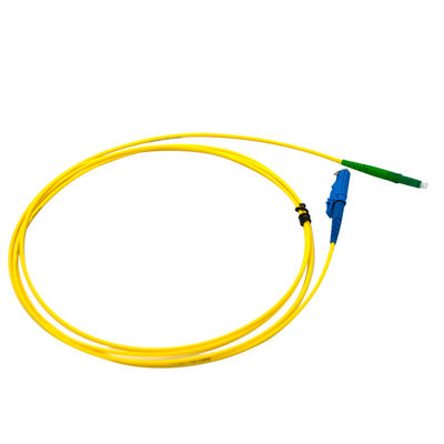 Cable giallo monomodo E2000 verso LC APC G657A2 Cordone di patch in fibra ottica per FTTH e telecomunicazioni