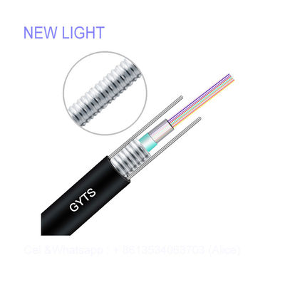 Cavo blindato in fibra ottica GYTS GYTA con giacca esterna LSZH impermeabile e resistente agli schiacci per uso aereo
