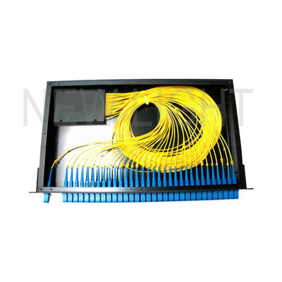 Splitter PLC in fibra ottica per montaggio su rack da 19 pollici 1x8 1x16 1x32 con bassa perdita di inserzione