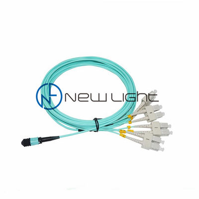 Cavo in Fibra Ottica Multimodale OM3 MPO Femmina a 4 DX SC con Guaina LSZH Cavo Trunk MPO