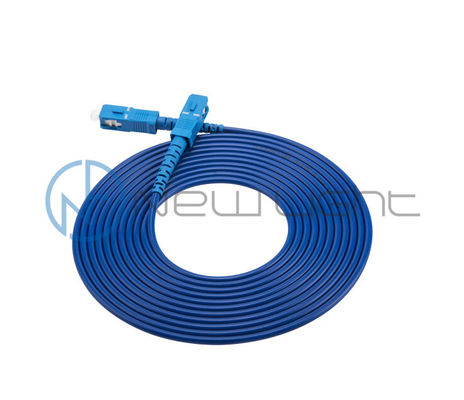 SC Indoor Simplex Armored Fiber Optic Patch Cord con lunghezza personalizzata e perdita di inserimento ≤ 0,3 dB