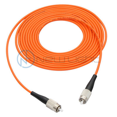 5m FC Fiber Optic Patch Cord con 62.5/125um Multimode Fiber per la trasmissione a banda larga